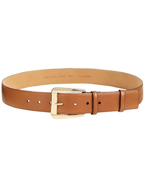 michael michael kors statement-buckle pebble leather belt|Reversible Pebbled Leather Belt .